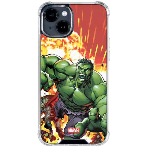Marvel Avengers Assemble Hulk iPhone 15 Clear Case